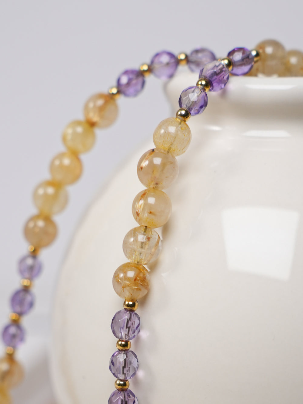 Sheng Ji - Amethyst Series - Purple Sunset Necklace 40+5cm