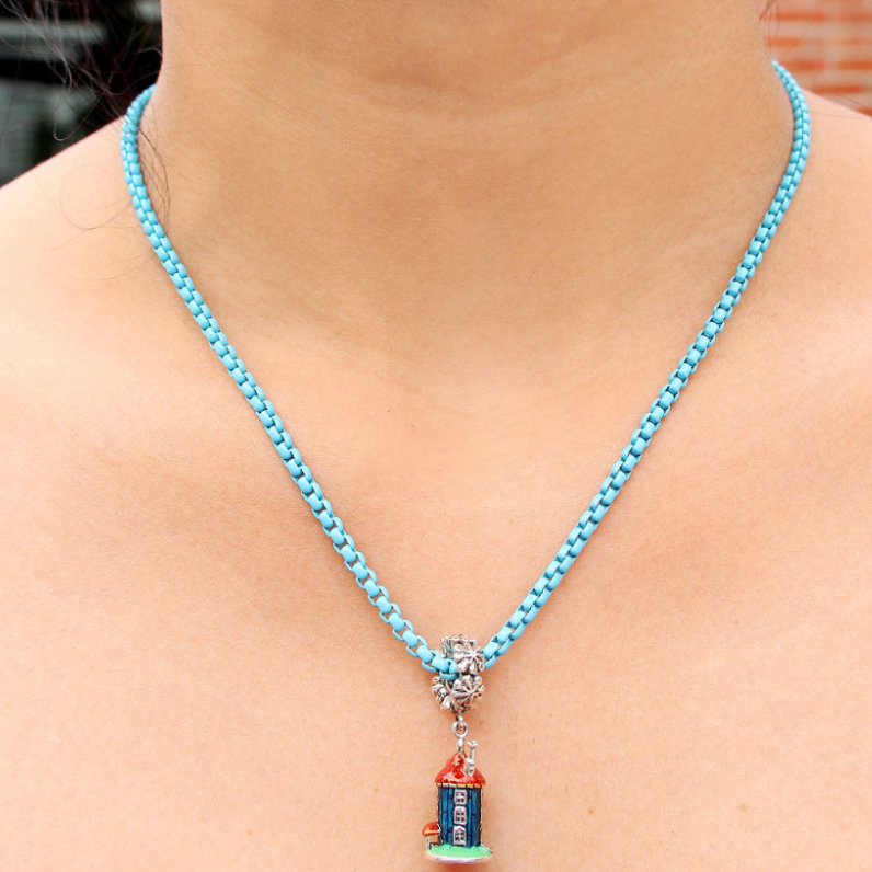 Moress -BLUE LUSH POP NECKLACE 43cm + 3cm extend