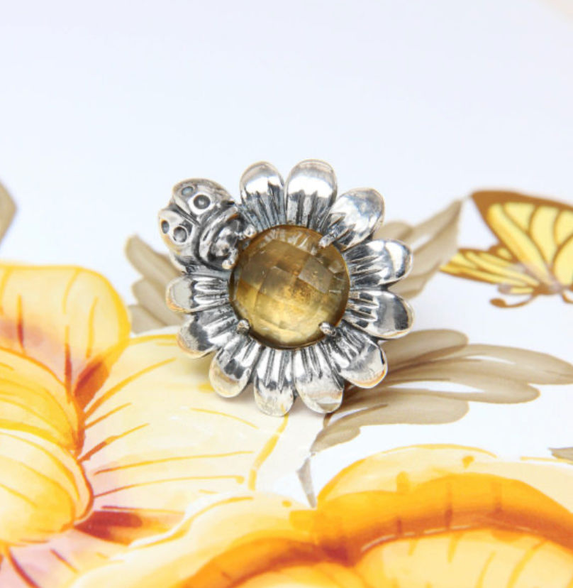 Moress - Daisy Citrine Stopper Charm
