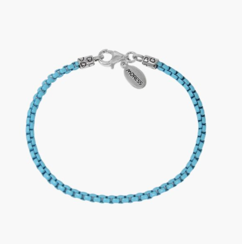 Moress -BLUE LUSH POP BRACELET 16.5cm + 3 extend chain