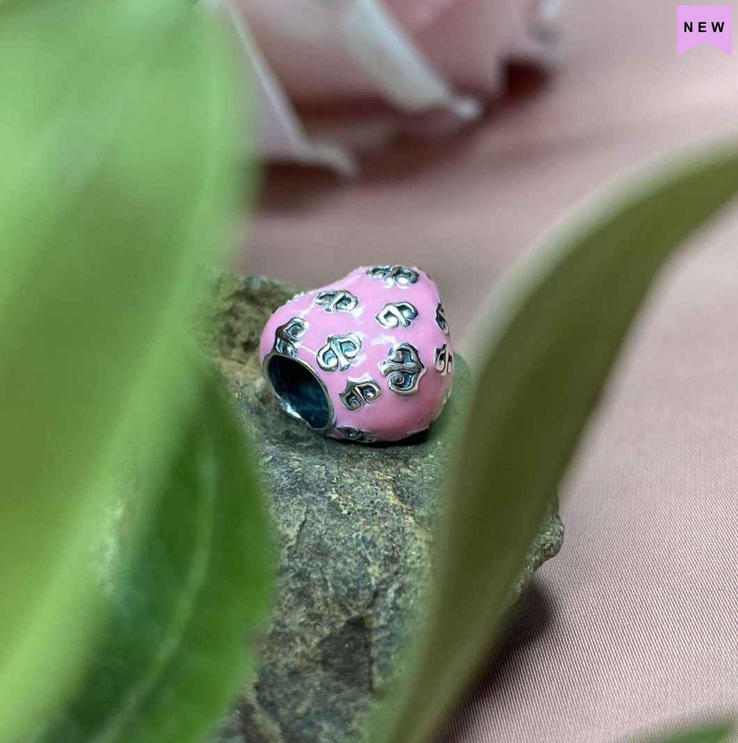 Truebeadz True Love Pink enamel