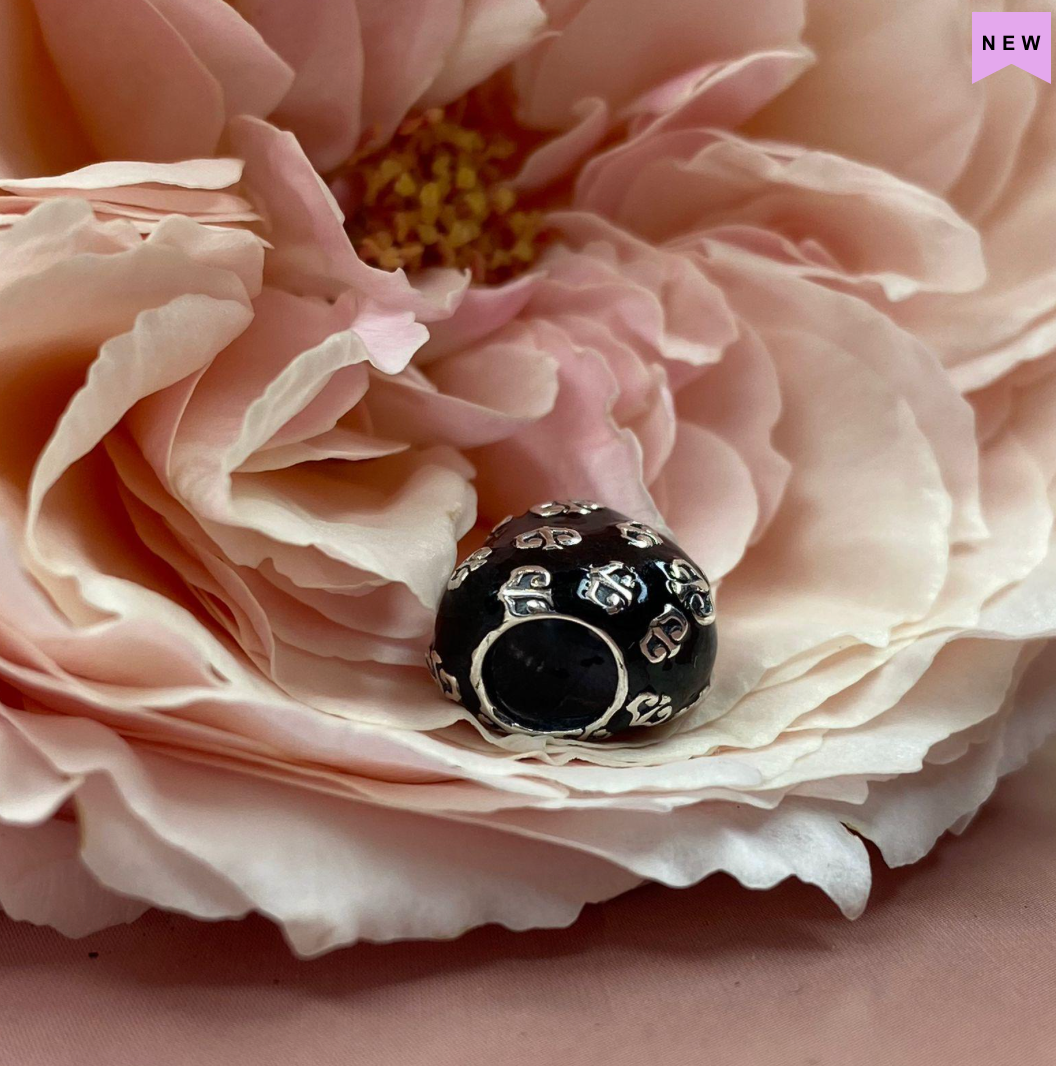 Truebeadz True Love Black enamel