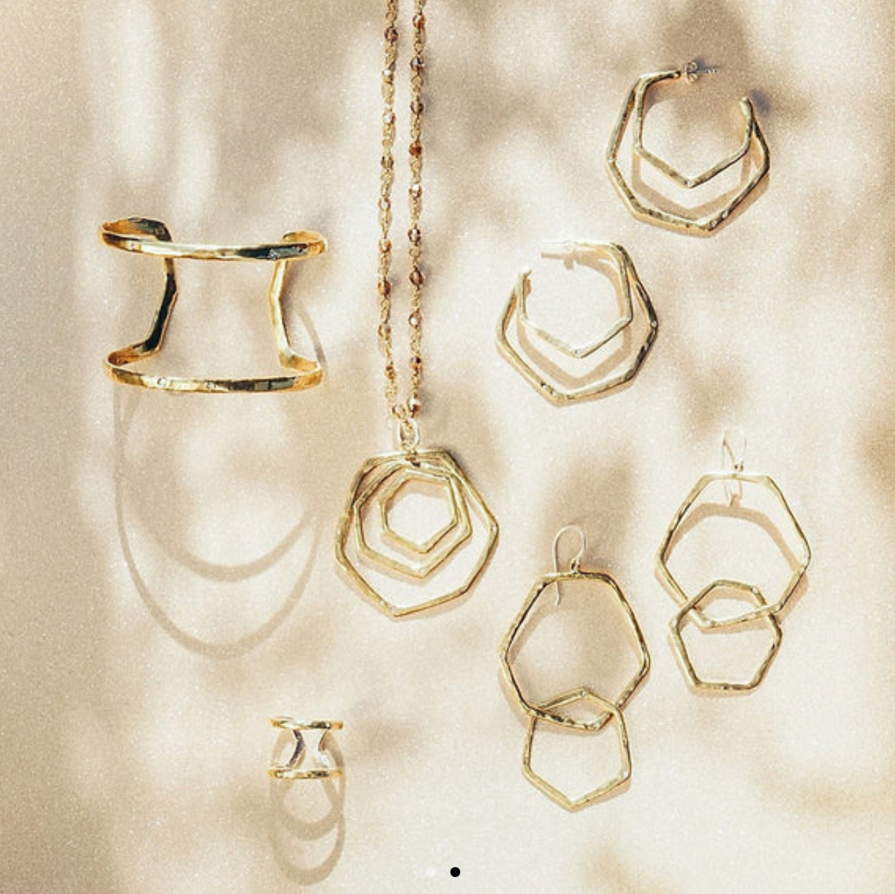 Waxing Poetic Honey Love Double Hoop Earring