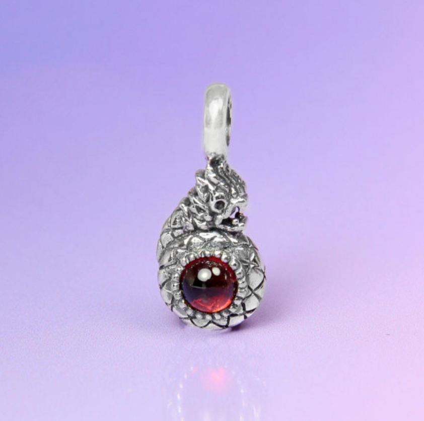 Moress -Red Agate Naga Pendant