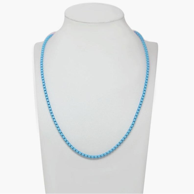 Moress -BLUE LUSH POP NECKLACE 43cm + 3cm extend
