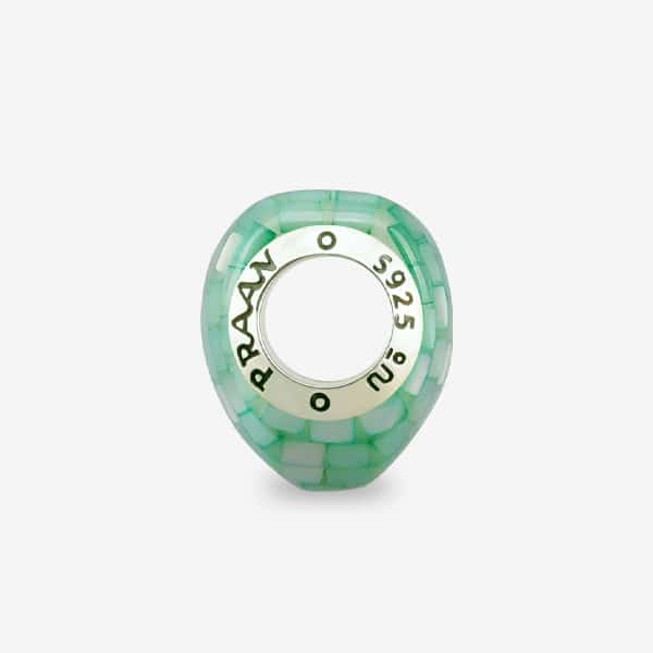 PRAAN Emerald Beach Mother Of Pearl Charm