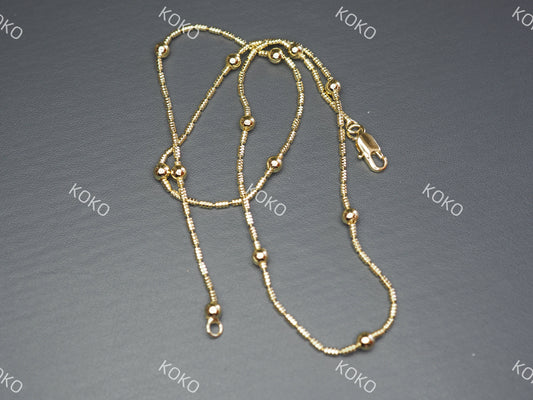 KOKO Ball Necklace 45cm 14K Gold Plated