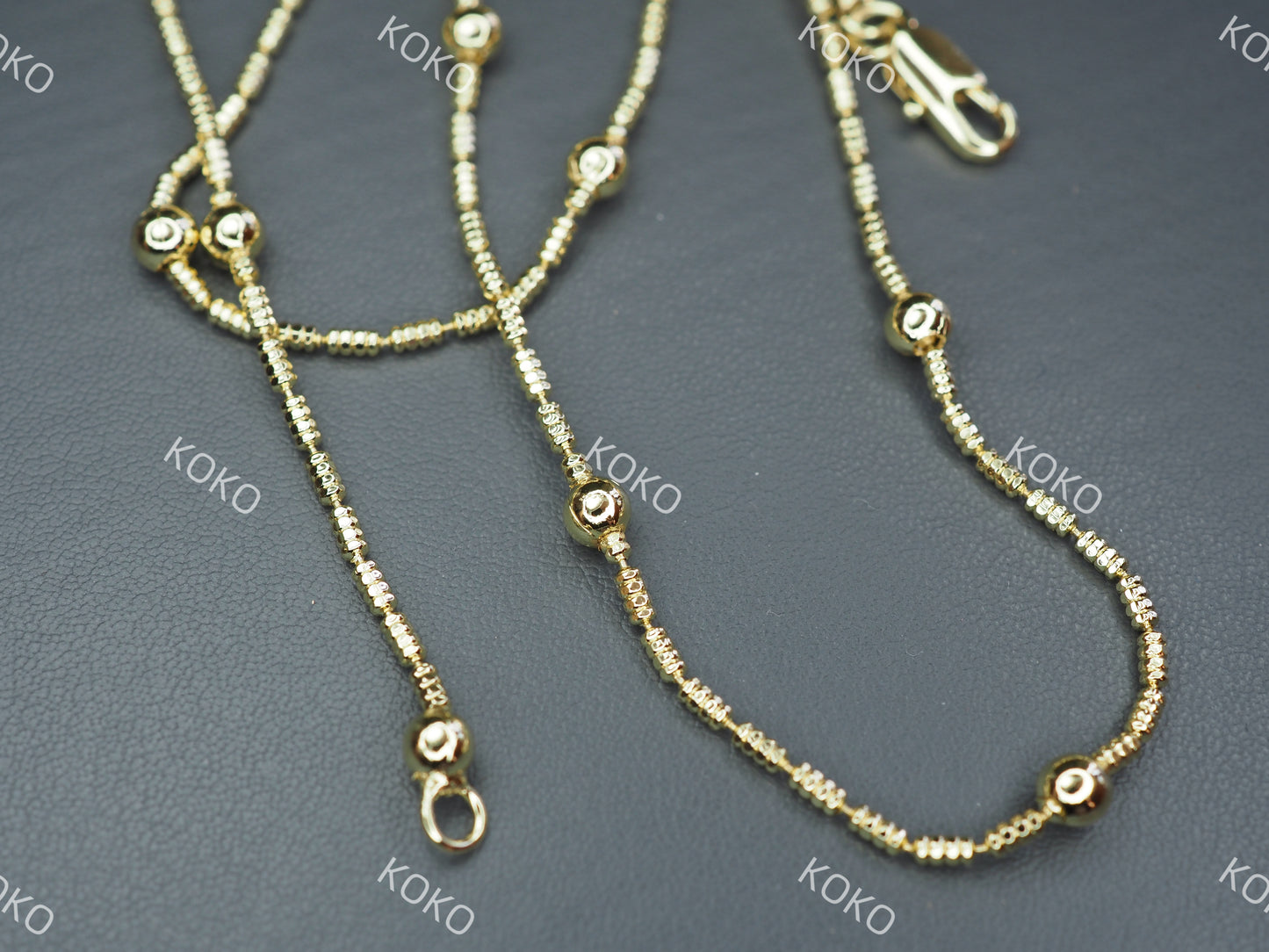 KOKO Ball Necklace 45cm 14K Gold Plated