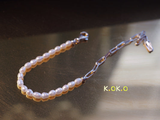 KOKO Half Half S925 Pearl Bracelet