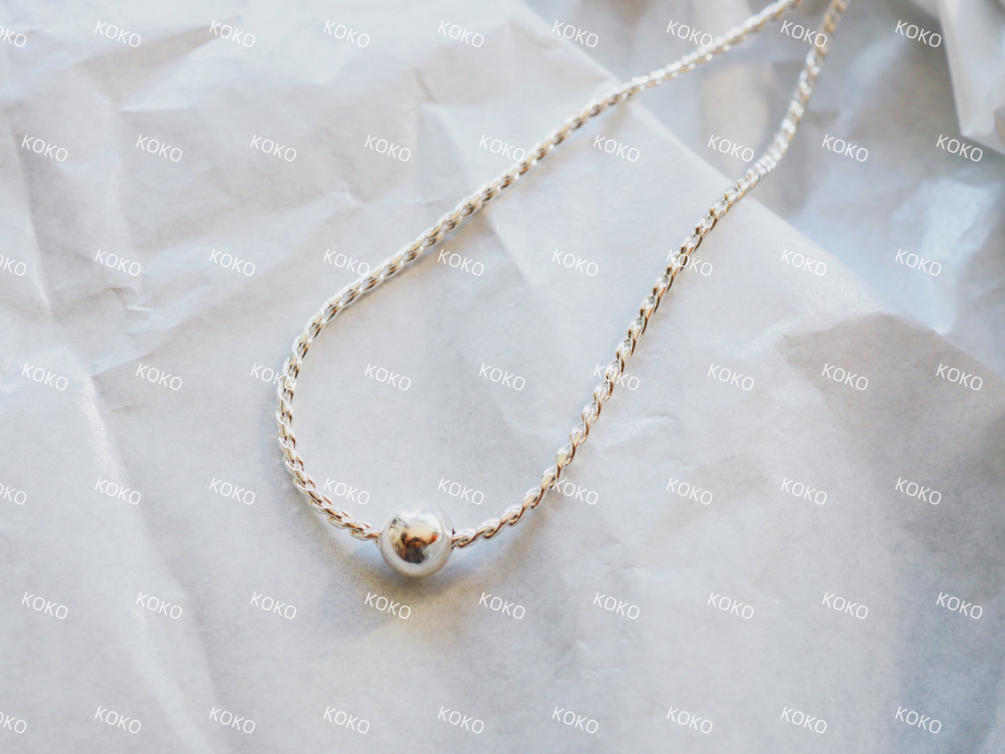 KOKO Single Ball Necklace 35+8cm