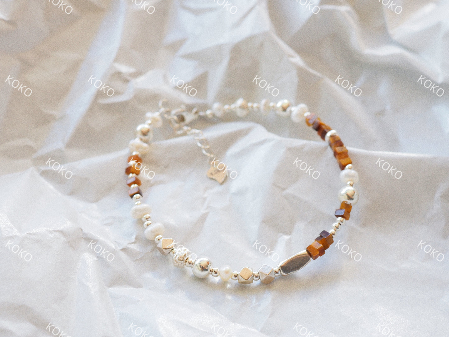 KOKO Tiger Eye Treasure Bracelet S925 16+3cm