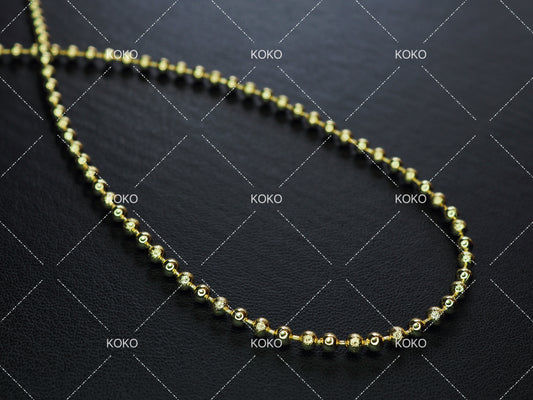 KOKO Ball Necklace 60cm 14K Gold Plated