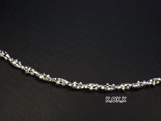KOKO Double Chain Silver necklace 40+5cm