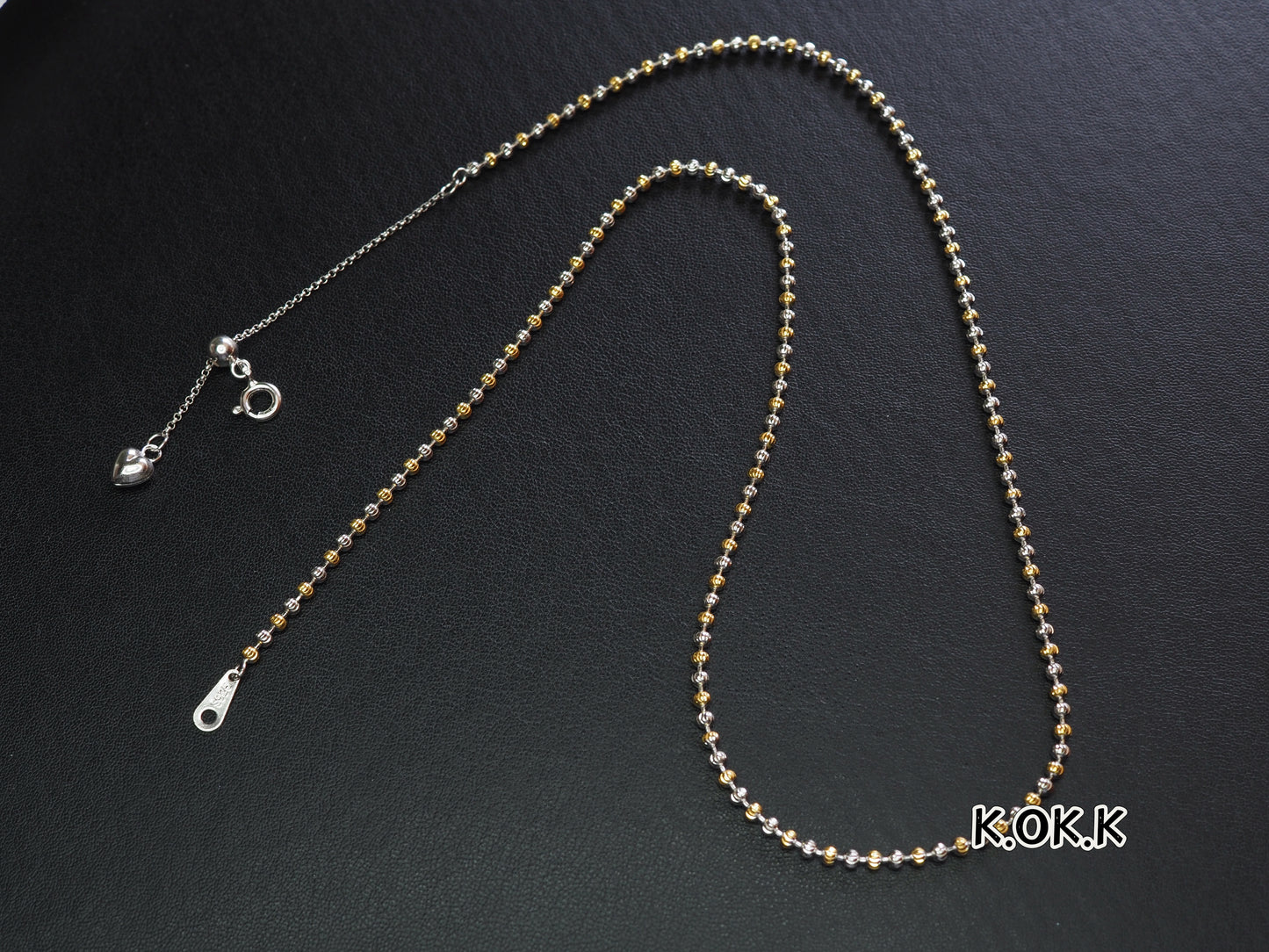 KOKO 2-Tone Silver necklace 40+5cm