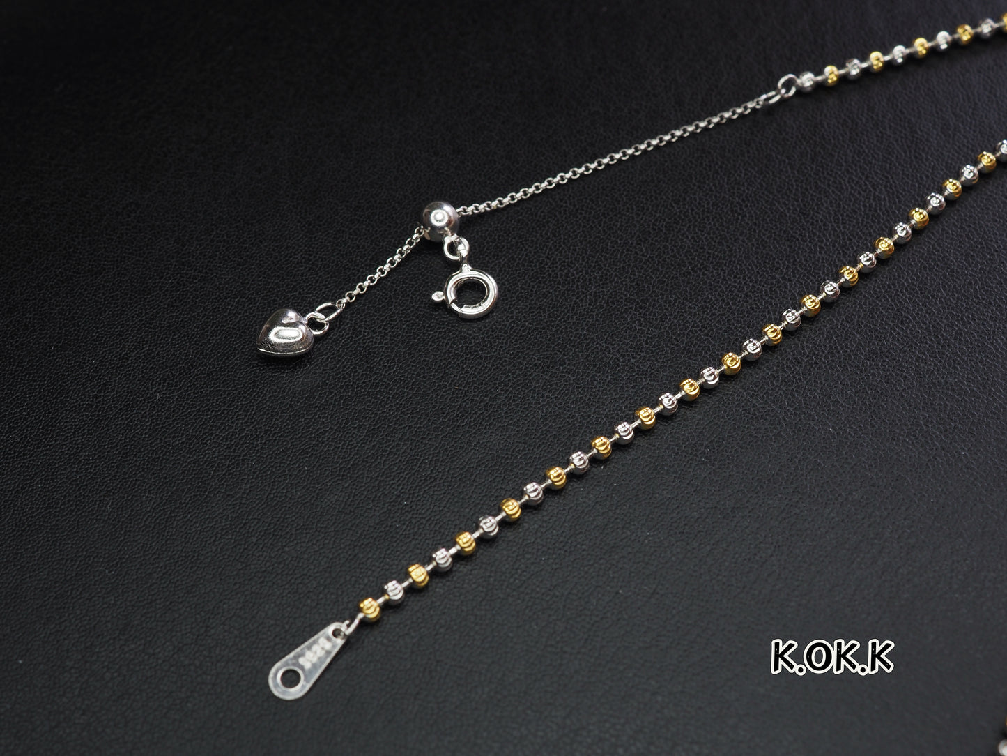 KOKO 2-Tone Silver necklace 40+5cm