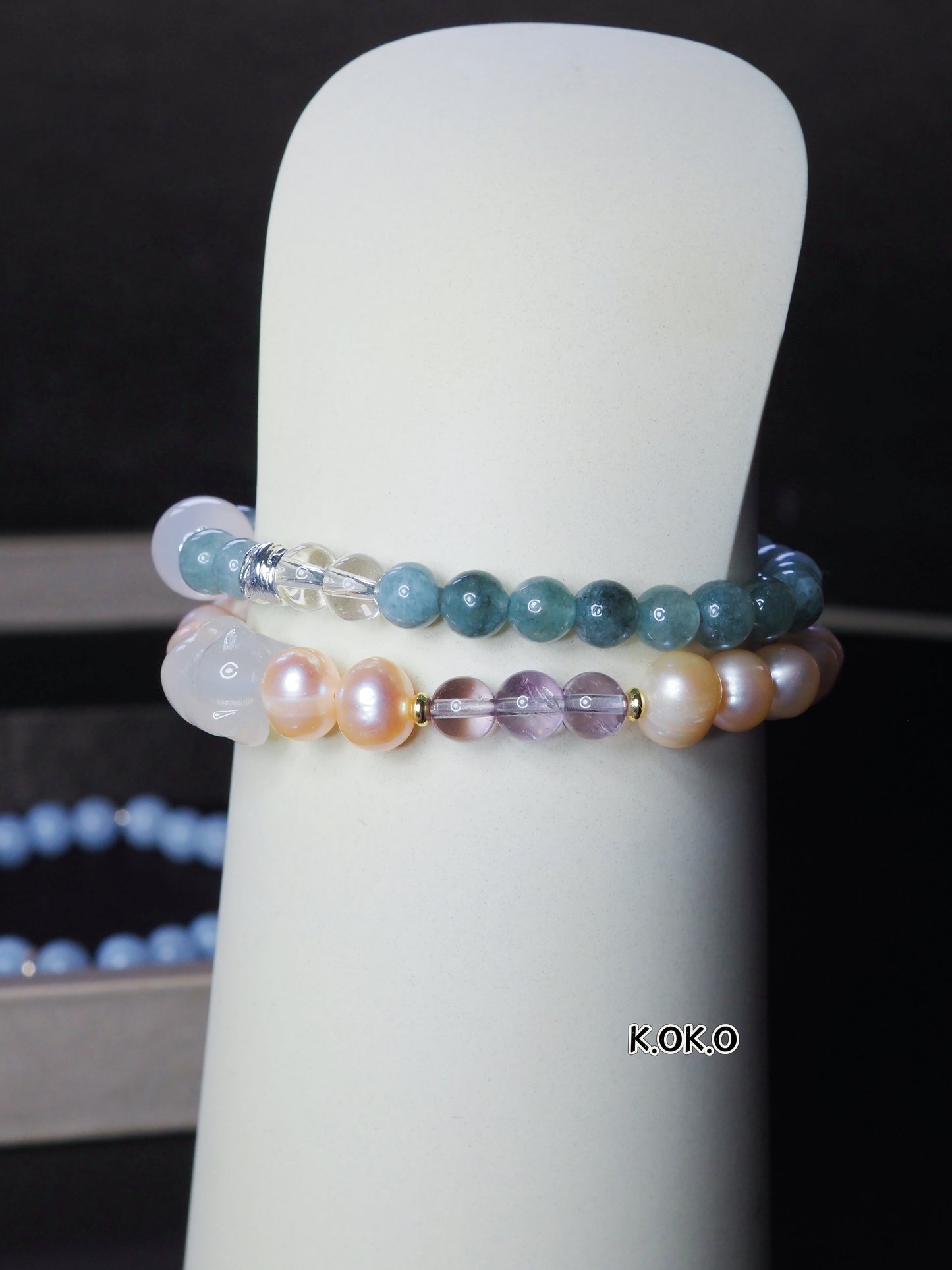 KOKO Lucky Cat Rose Pink Pearl Bracelet