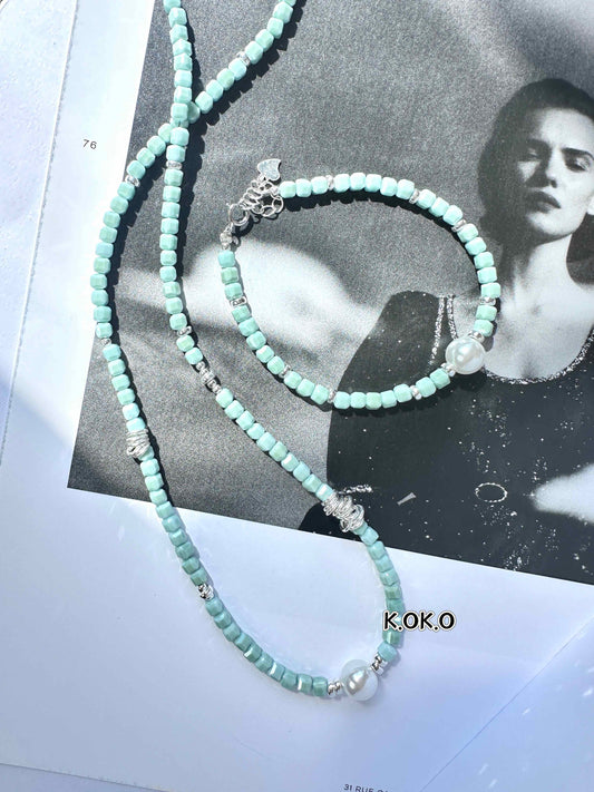 KOKO - Turquoise Enchanted Garden Collection - Necklace
