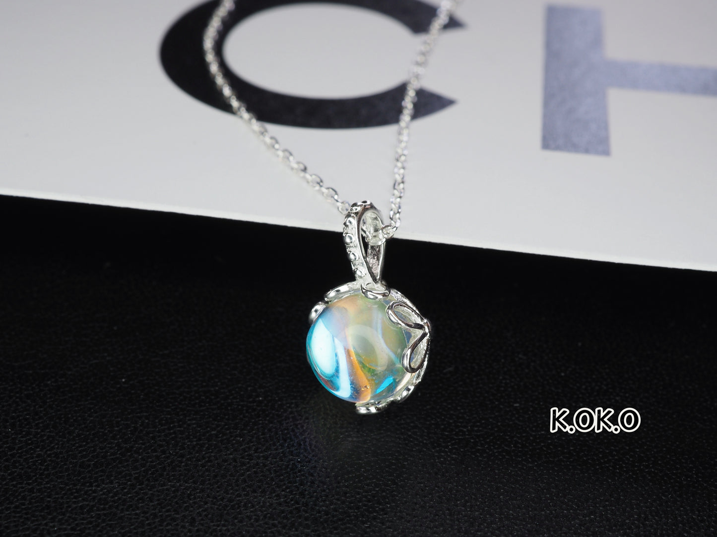KOKO - Stellar Fantasy Collection - Rainbow Glass necklace 40+5cm