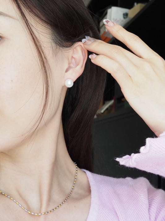 KOKO - Edison‘s Pearl Porcelain White earing 8mm