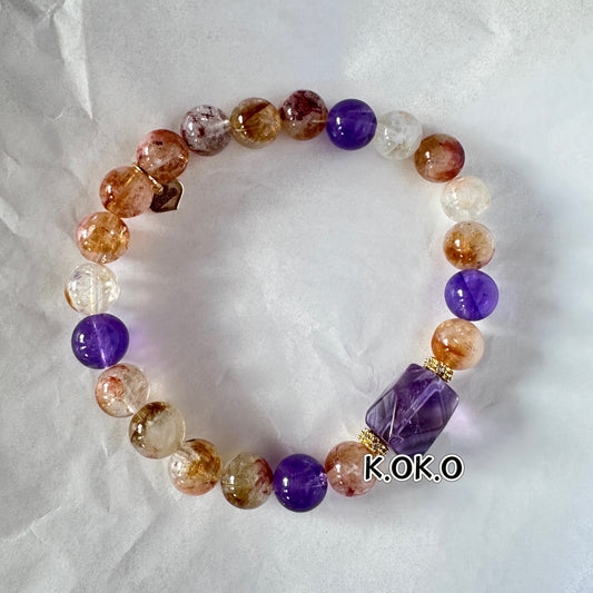 KOKO Super Seven × Amethyst Bracelet