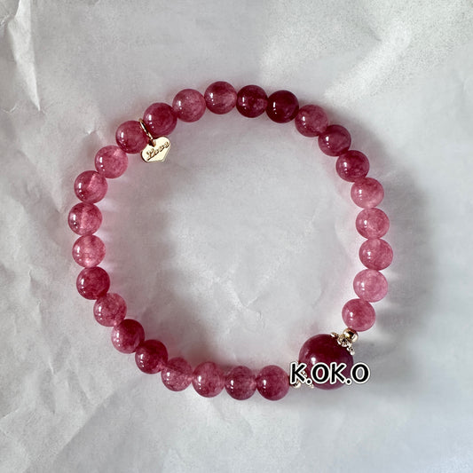 KOKO Strawberry Quartz Bracelet – Love & Attraction