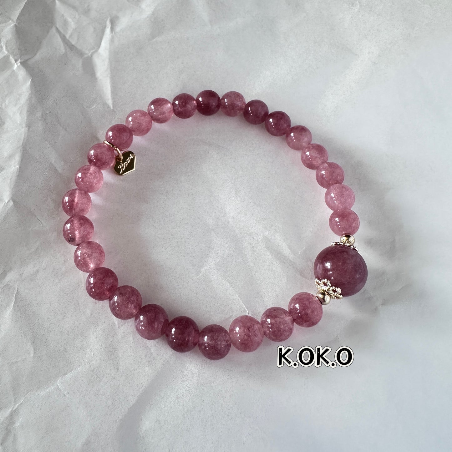 KOKO Strawberry Quartz Bracelet β Love & Attraction