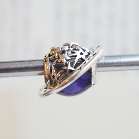 PRAAN Neon Saturn Charm