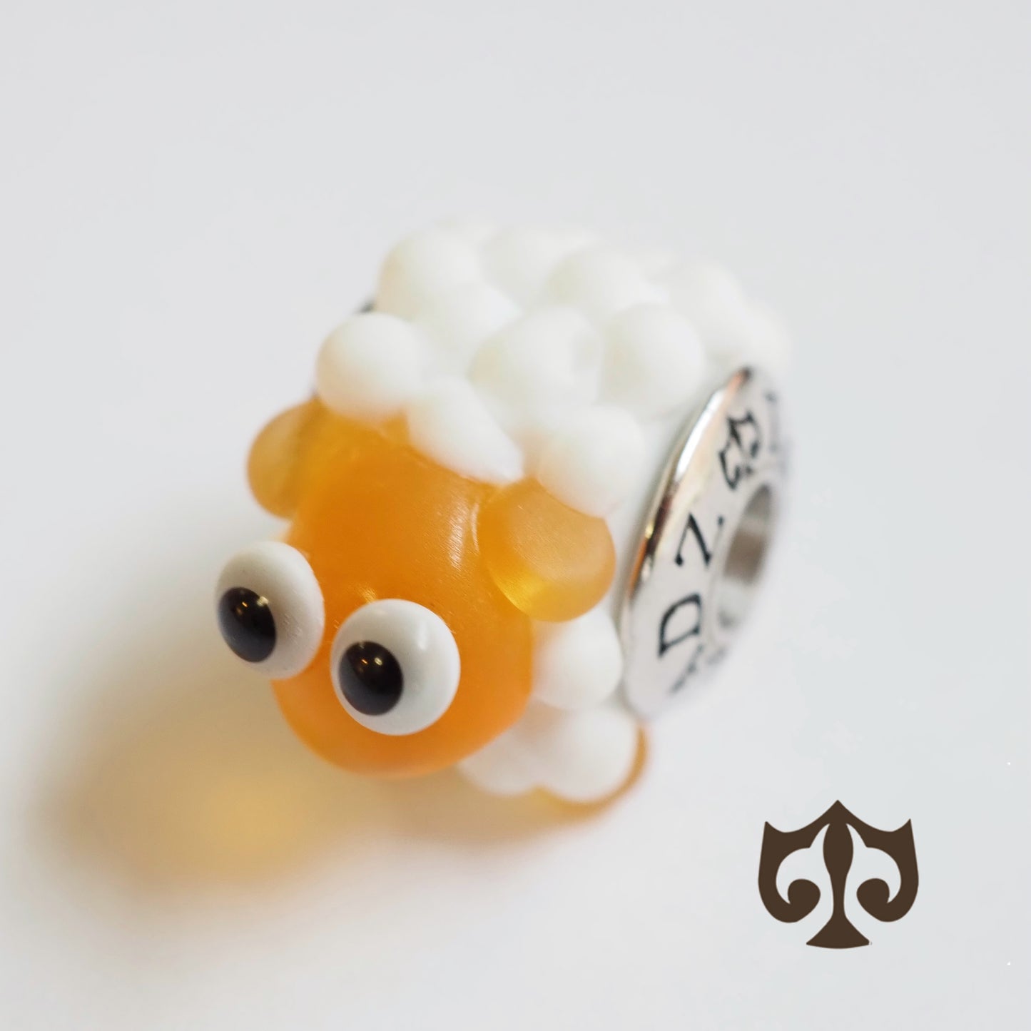 Truebeadz Unique Amber Wooly