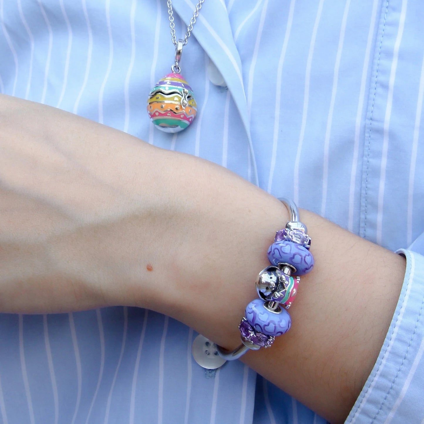 Moress -EASTER BUNNY LOCKET AND BEAD