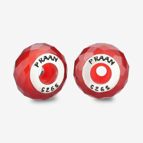 PRAAN Red Agate Stopper Charms