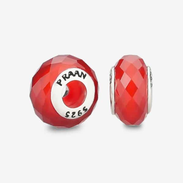 PRAAN Red Agate Stopper Charms