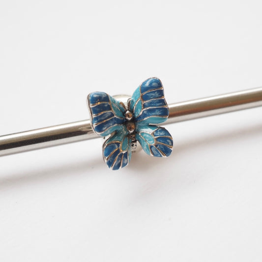 Moress - BUTTERFLY CLIP LOCK blue