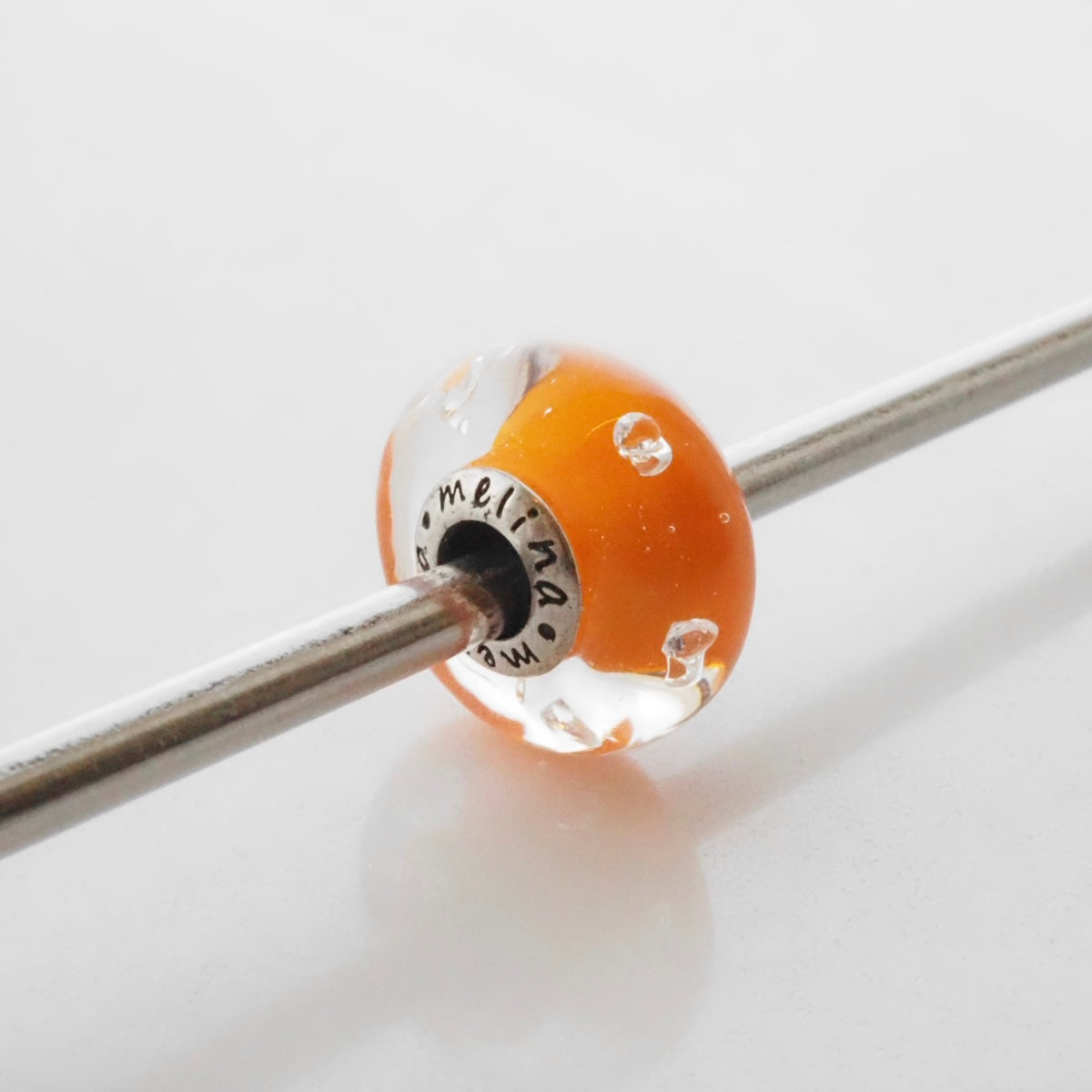 Melina Orange Diamond glass