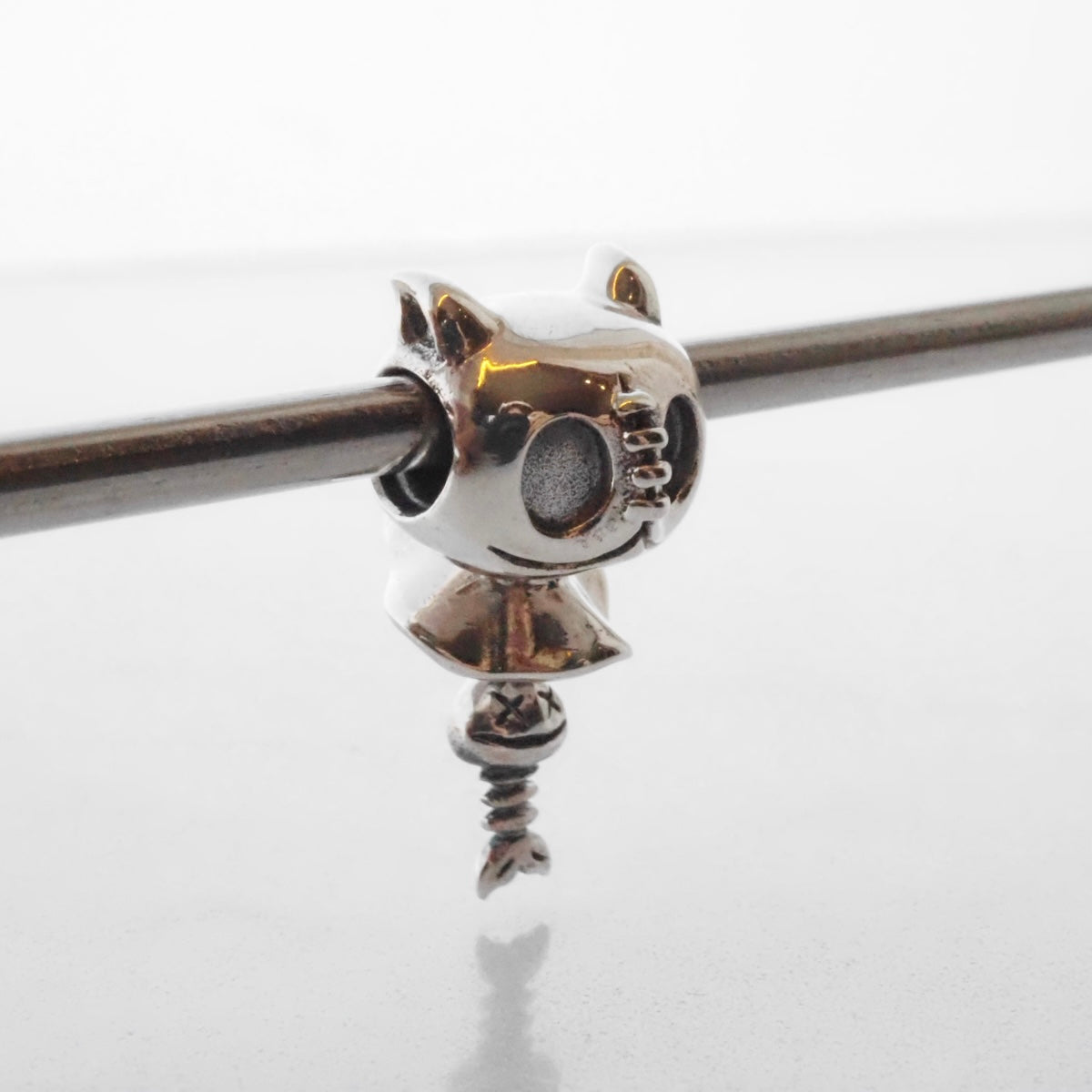 Moress - Mr. Whisker the Cat Ghost Bead