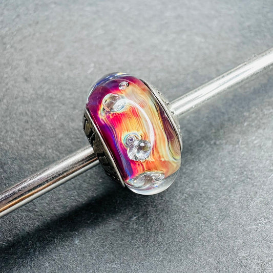 Truebeadz Purple magic light diamonds glass