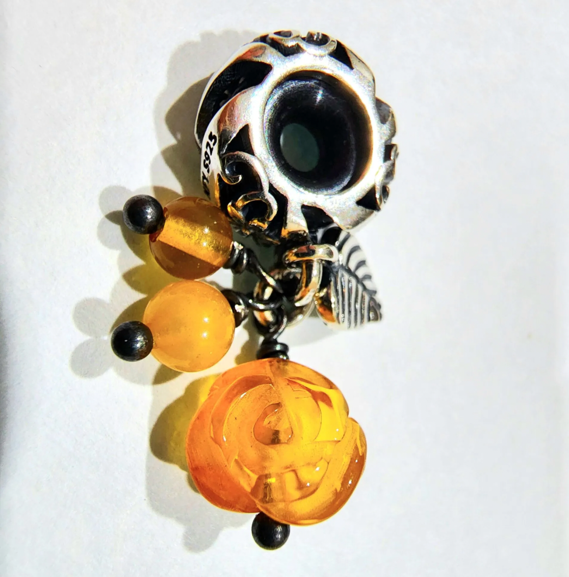 TPOA Flowery Dangle Stopper Rose