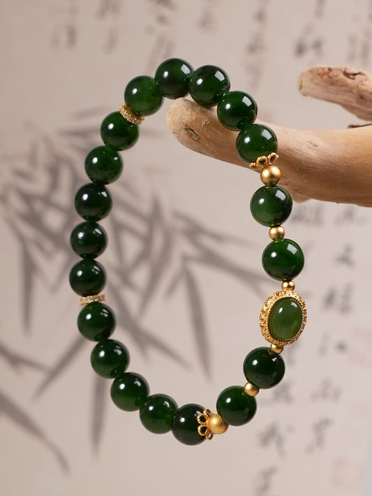 Sheng Ji - Green Hetian Nephrite