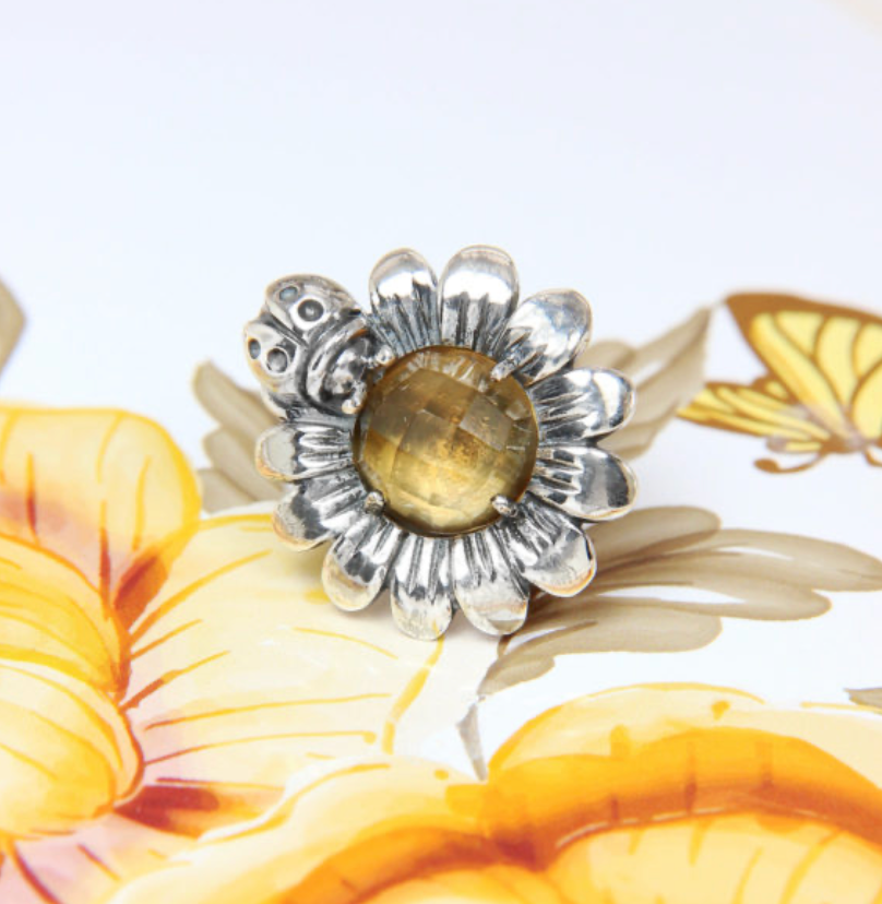 Moress  - Daisy Citrine Stopper Charm