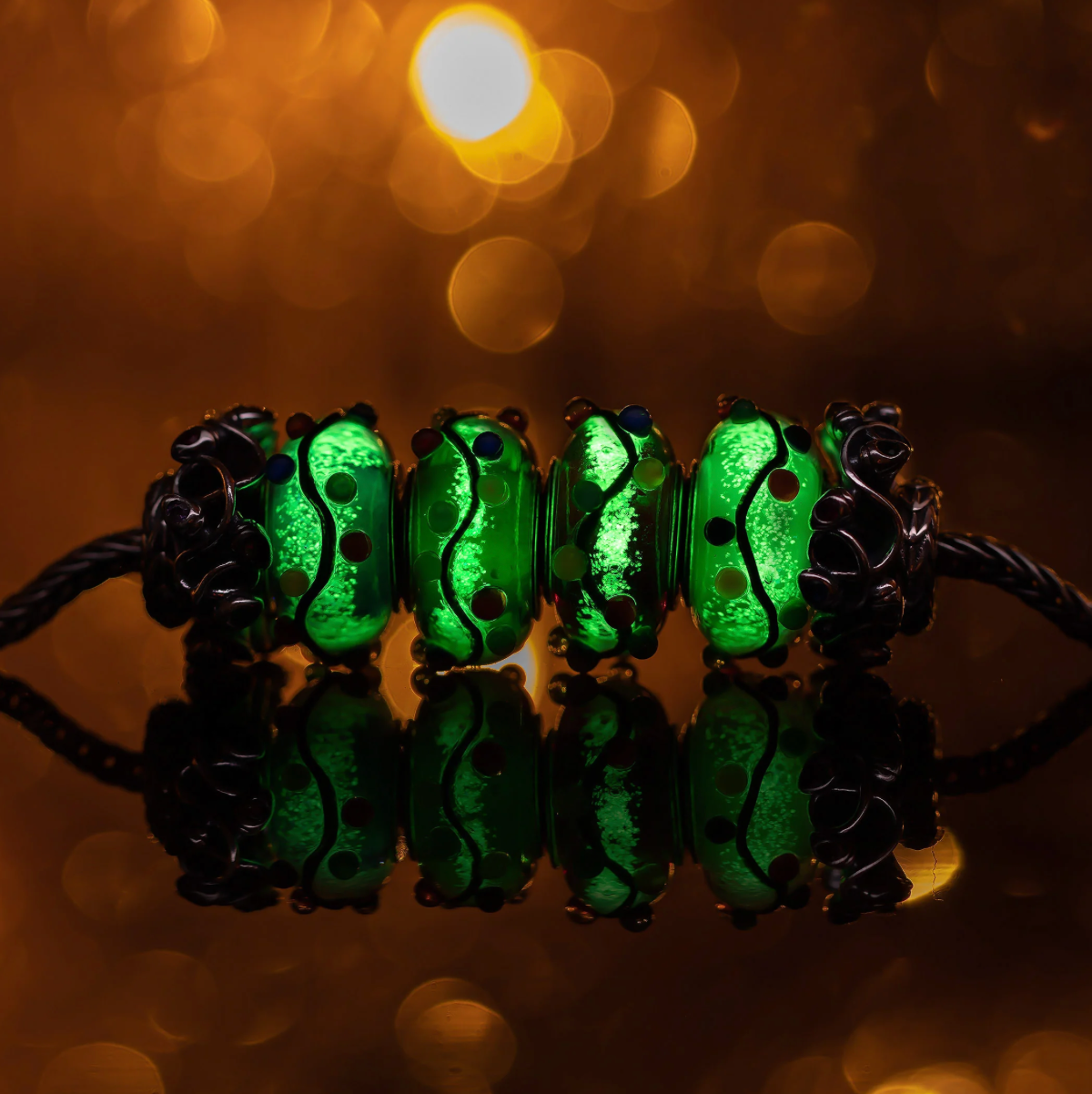 Elfbeads CHRISTMAS LIGHTS STARLIGHT GREEN