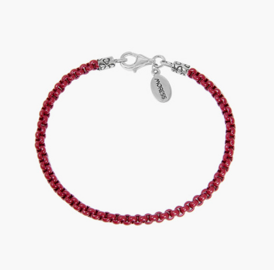 Moress  -POMPEIAN RED POP BRACELET 19cm + 3 extend chain