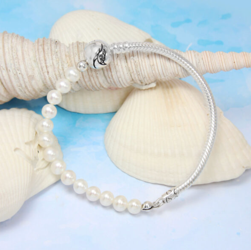 Moress  -Freshwater Pearl Chain Bracelet 19cm