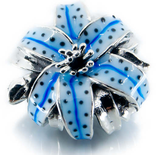 Aurora Blue Tiger Lily Charm ©