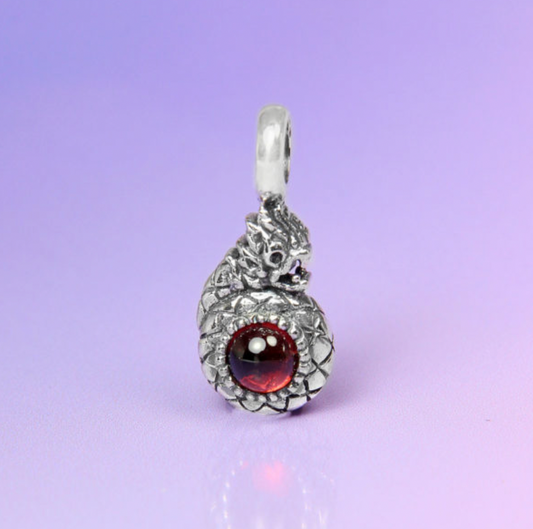 Moress  -Red Agate Naga Pendant