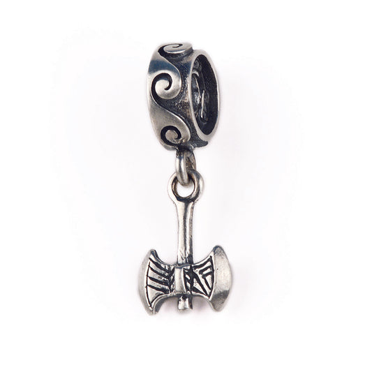 Melina Double headed axe dangle