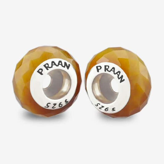 PRAAN Tiger Eye Stopper Charms