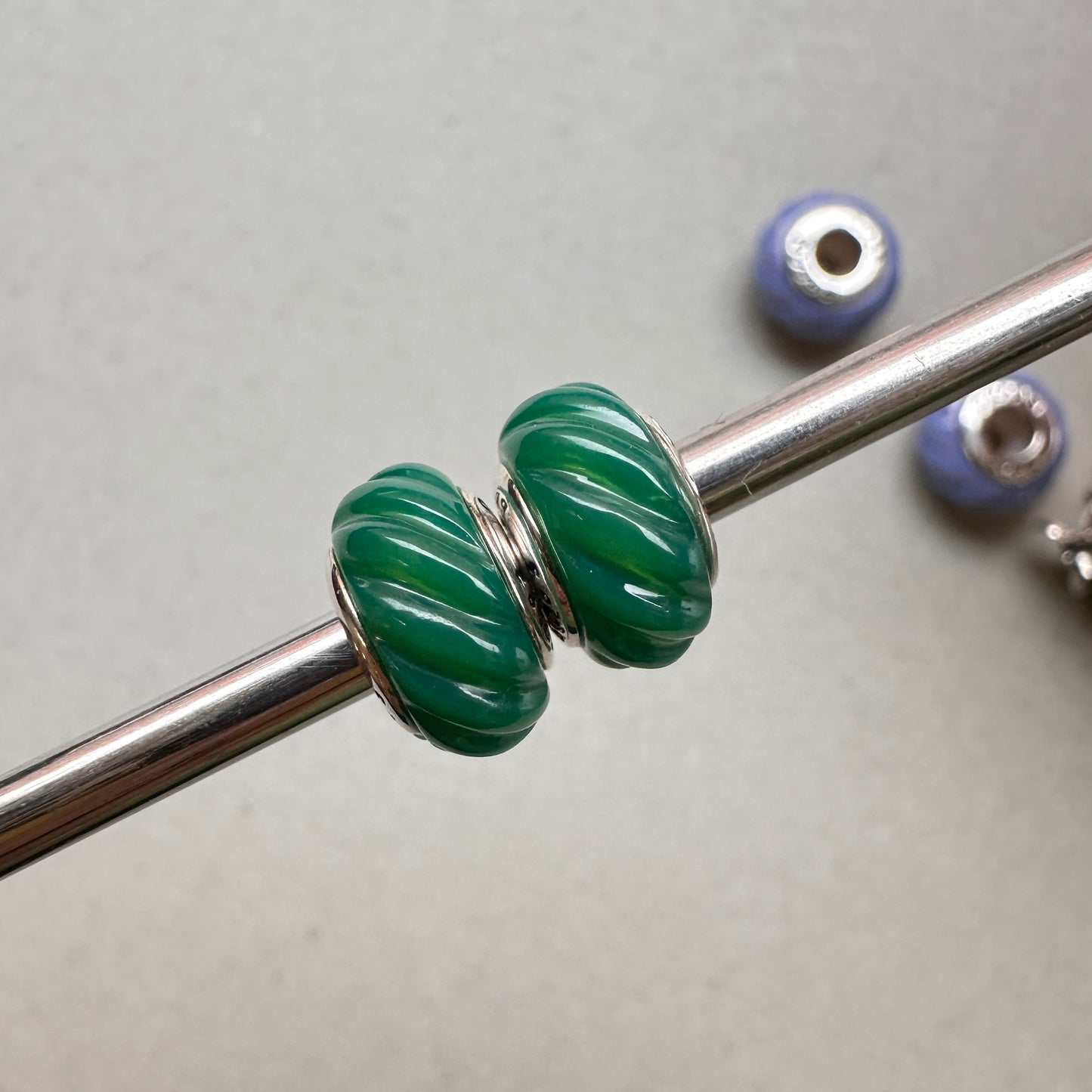 PRAAN Dark Emerald Crystal Stopper Charms