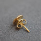 ACA Gold earing 14K Gold Golden Triswirl