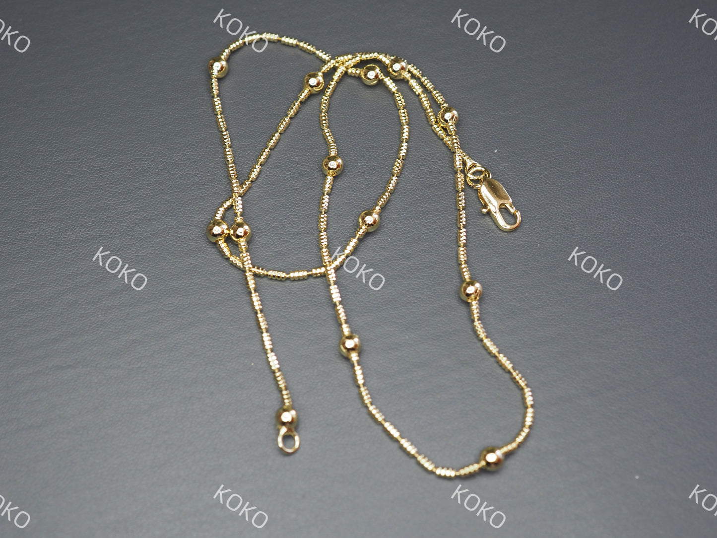 KOKO Ball Necklace 45cm 14K Gold Plated