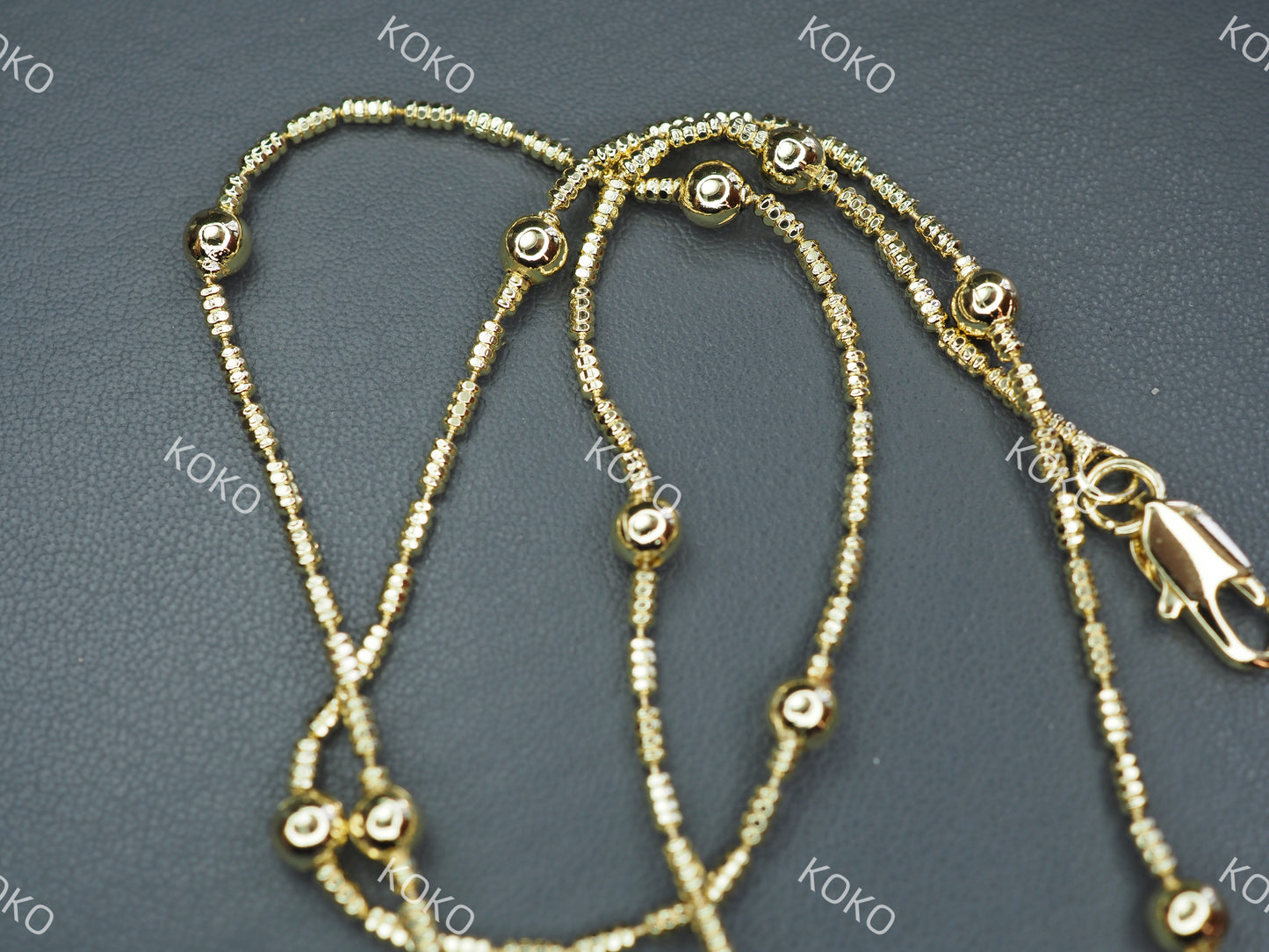 KOKO Ball Necklace 45cm 14K Gold Plated
