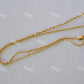 KOKO Twisted Necklace 45cm 14K Gold Plated